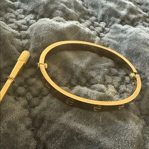 Gold Bracelet with Screwdriver